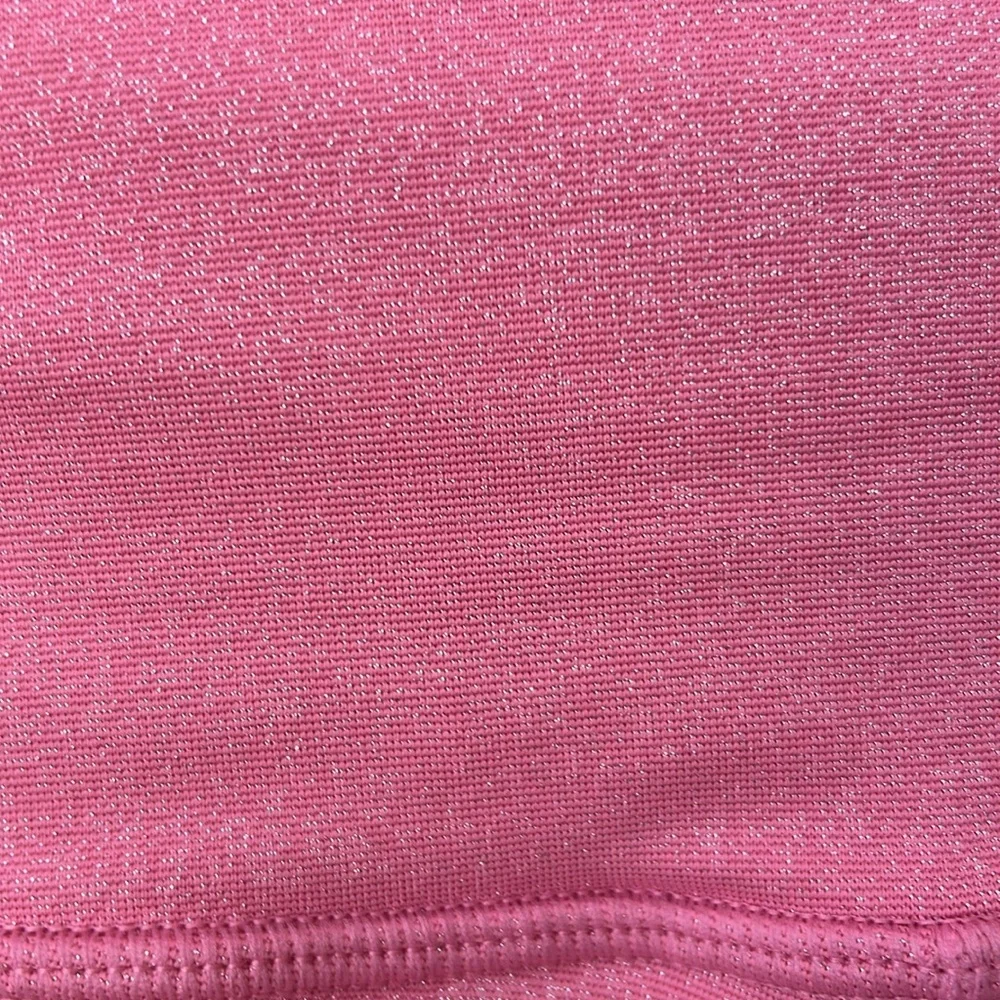 Alo Yoga Women’s Bubblegum Pink Iridescent Biker Athletic Shorts Medium